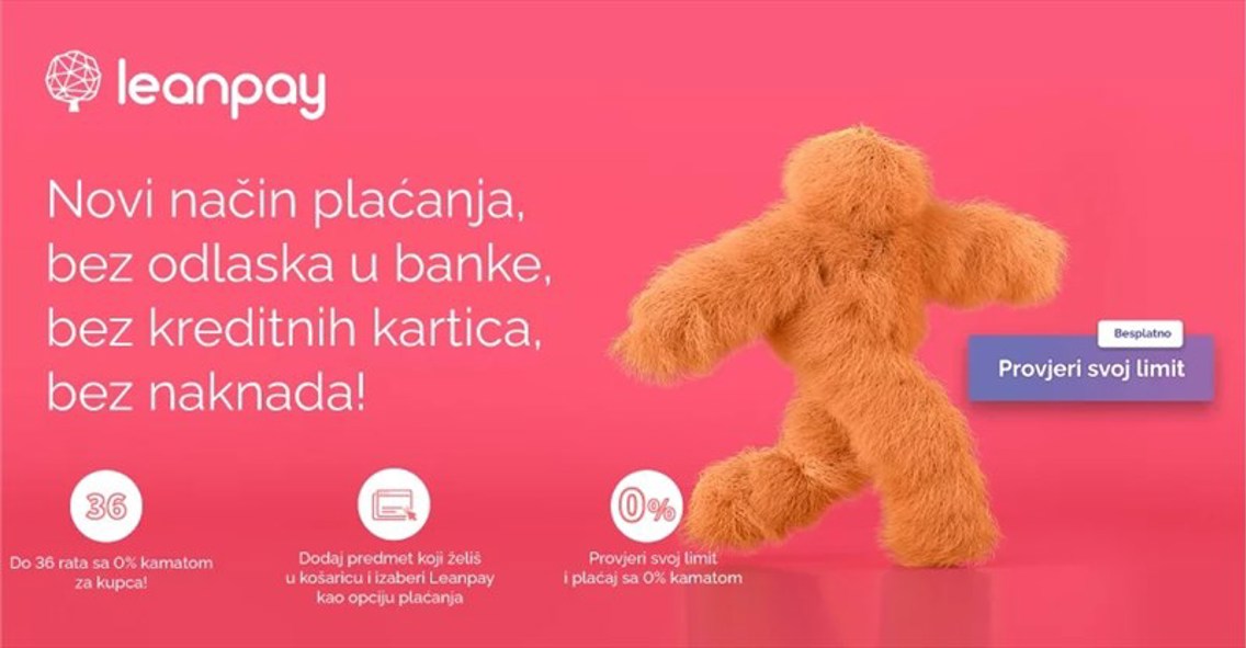 Stigao je leanpay! Samo tako. Superlako plaćanje na rate.