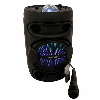  Bluetooth zvučnik, karaoke MIKADO MD-602KP, mikrofon, crni - oštećena ambalaža