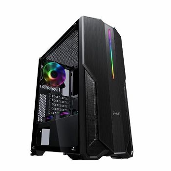 MS FIGHTER V310 gaming kućište, 1x120 RGB, crno