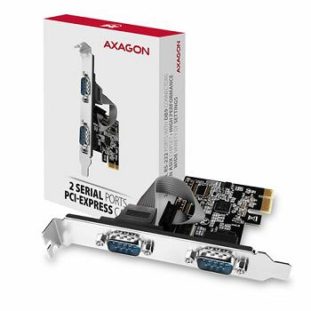 AXAGON PCEA-S2N PCI-Express Adapter 2x Serial Port+LP limić