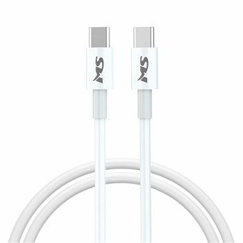 MS CABLE USB-C -> USB-C, PD 100W 1m, MS, white