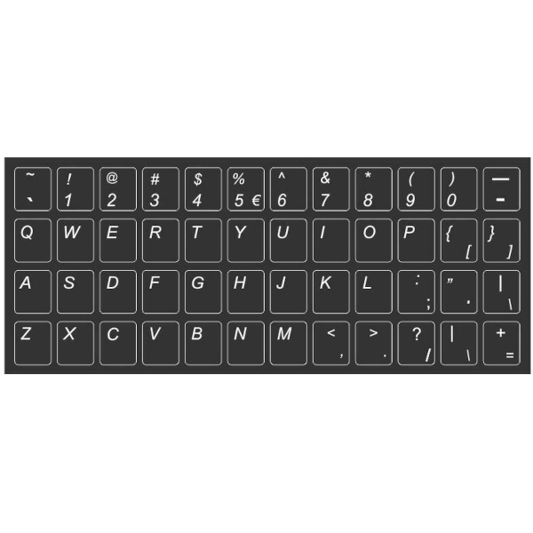 Stickers for US Keyboard