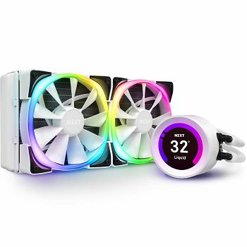 Vodeno hlađenje NZXT Kraken Z53 RGB, socket 1200/1700/1156/1155/1151/1150/AM4/AM5/TR4/TRS4, bijelo