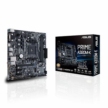 Matična ploča ASUS Prime A320M-K/CSM, AMD A320, DDR4, mATX, s. AM4