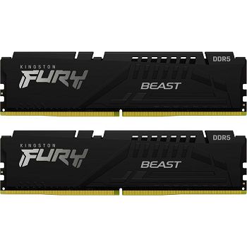 Memorija PC-48000, 16GB, KINGSTON Fury Beast KF560C40BBK2-16, DDR5 6000MHz, 2x8GB