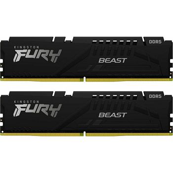 Memorija PC-44800, 32GB, KINGSTON Fury Beast KF556C36BBEK2-32, DDR5 5600MHz, kit 2x16GB