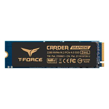 SSD 250GB TEAMGROUP Cardea Z44L NVMe M.2, hladnjak, TM8FPL250G0C127, maks. do 3300/1400 MB/s