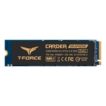 SSD 500GB TEAMGROUP Cardea Z44L NVMe M.2, hladnjak, TM8FPL500G0C127, maks. do 3300/2400 MB/s