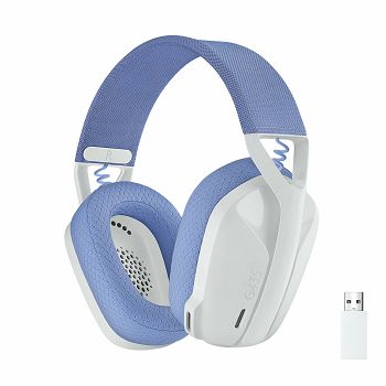 Slušalice LOGITECH Gaming G435 Lightspeed, USB-C, bežične, bluetooth, lila-bijele