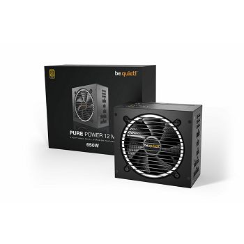 Napajanje 650W, BE QUIET Pure Power 12 M, 120mm vent., 80+ Gold, modularno