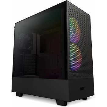 Kućište NZXT H5 Flow RGB, MIDI, ATX, USB 3.2, USB-C, crno, bez napajanja