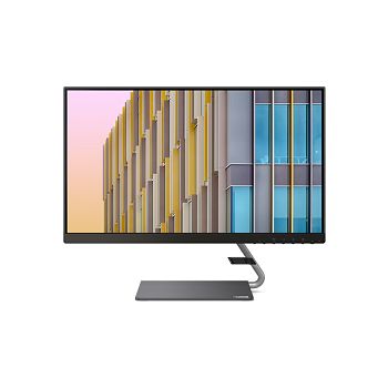 Monitor 23,8" LENOVO Q24H-10, QHD, IPS, 75Hz, 4ms, 300cd/m2, 1000:1, zvučnici, sivi