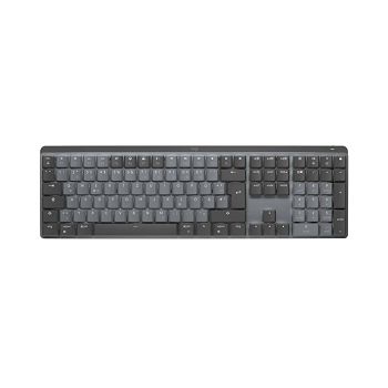 Tipkovnica LOGITECH MX Mechanical Tactile Quiet, bežična, Bluetooth, crna