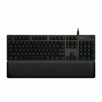 Tipkovnica LOGITECH Gaming G513 Carbon, RGB, mehanička, GX Brown Tactile, US layout, crna