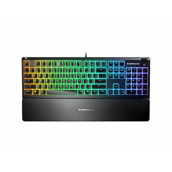 Tipkovnica STEELSERIES Apex 3, RGB, US layout, USB, crna