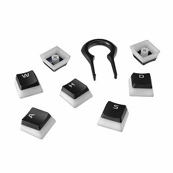 Dodatak za tipkovnice, HyperX Pudding Keycaps Full Set, HKCPXP-BK-US/G, crne