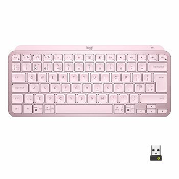 Tipkovnica LOGITECH MX Keys mini, bežična, Bluetooth, roza