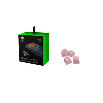 Komplet tipki PBT Keycap Upgrade Set - Razer Quartz Pink, roze