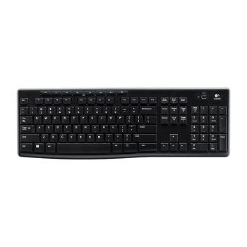 Tipkovnica LOGITECH K270, bežična, crna, Unifying receiver USB