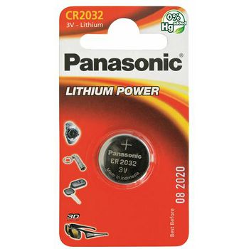 PANASONIC baterije CR-2032EL/1B Lithium Coin