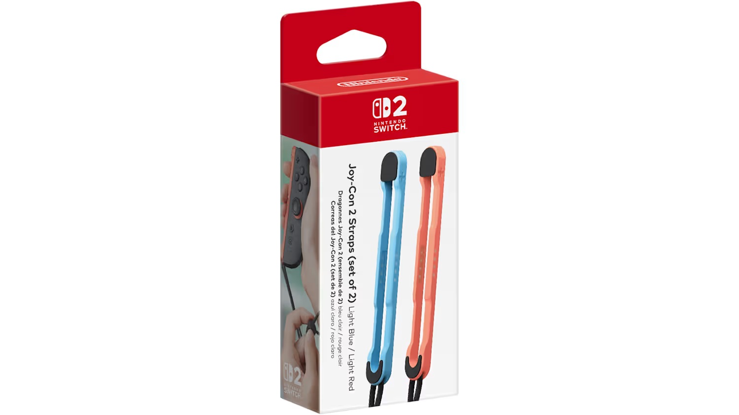 NINTENDO SWITCH 2 JOY-CON STRAP RED & BLUE 2-PACK