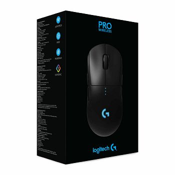 Miš LOGITECH Gaming G PRO, bežični, 16000dpi, crni, USB