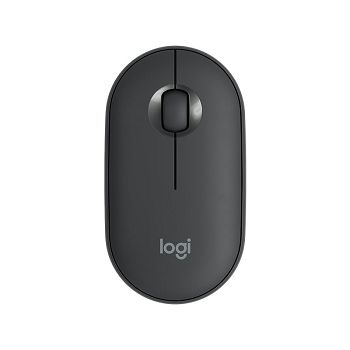 Miš LOGITECH M350 Pebble, optički, bežični, crni, USB
