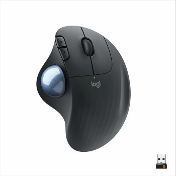 Miš LOGITECH Ergo M575, optički, 2000dpi, bežični, USB, sivi