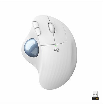 Miš LOGITECH Ergo M575, optički, 2000dpi, bežični, USB, bijeli