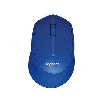 Miš LOGITECH M330 Silent Plus, optički, 1000dpi, bežični, plavi, USB