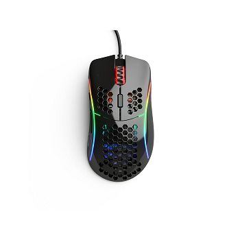 Miš GLORIOUS PC Gaming Race Model D- Gaming Mouse, RGB, optički, 12000dpi, glossy crni, USB