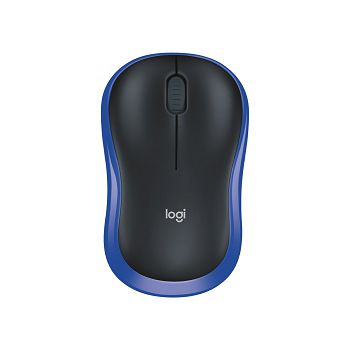 Miš LOGITECH M185, optički, bežični, 1000dpi, crno-plavi