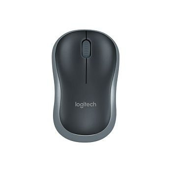 Miš LOGITECH M185, optički, bežični, 1000dpi, crno-sivi