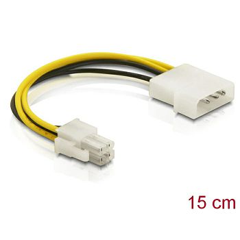 Kabel DELOCK, 4-pin Molex (Ž) na 4-pin P4 (M), interni, 15cm