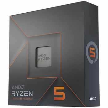 AMD Ryzen 5 6C/12T 7600X (4.7/5.0GHz Boost,38MB,105W,AM5) box, with Radeon Graphics