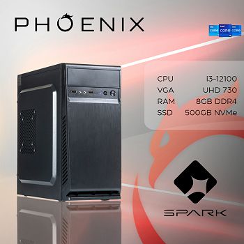 Računalo Phoenix SPARK Z-166 Intel i3-12100/8GB DDR4/NVMe SSD 250GB