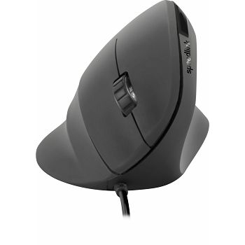 Miš SPEEDLINK Piavo, Vertikalni ergonomski, 2400 dpi, USB, gumirani, crni
