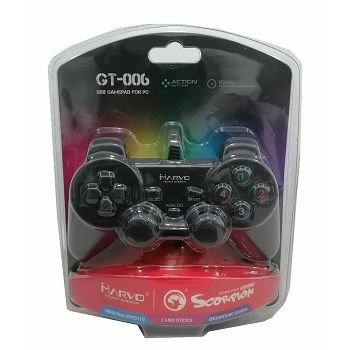 Gamepad MARVO Scorpion GT-006, žičani, za PC, crni