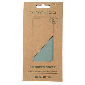 EKO maska VIVANCO 62274 Go Green cover, iPhone 12 mini, zelena