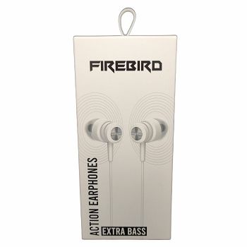 Slušalice FIREBIRD Action Q25, mikrofon, bijele