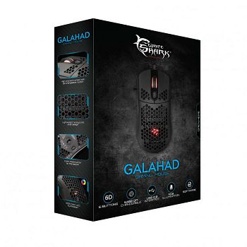 WHITE SHARK RGB gaming miš GALAHAD crni 6400dpi