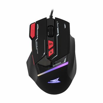 BARACUDA RGB gaming miš BGM-041 MANTA crni 12.800dpi