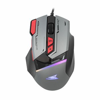 BARACUDA RGB gaming miš BGM-047 MANTA sivi 12.800dpi