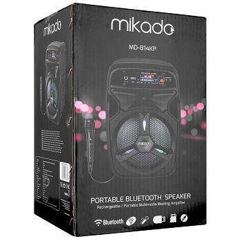 Bluetooth zvučnik, karaoke MIKADO MD-814KP, FM, mikrofon