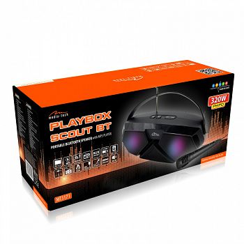 Bluetooth zvučnik, karaoke MEDIA-TECH MT3171 PLAYBOX SCOUT, FM radio, 320W, mikrofon