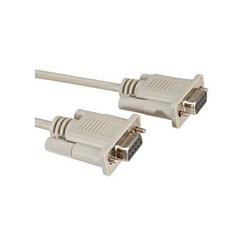 Roline serijski link kabel DB9 F/F, 1.8m, sivi
