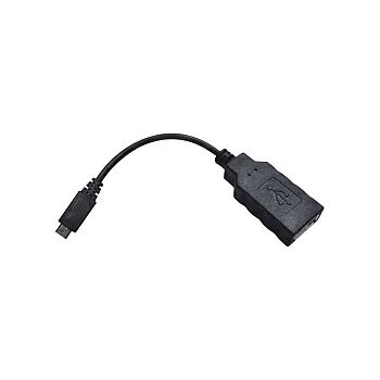 Roline USB2.0 OTG kabel TIP A(F) na Micro B(M), 0.15m, crni