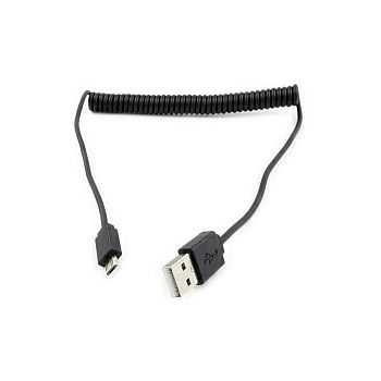 Roline USB2.0 kabel TIP A(M) na Micro B(M), spiralni, 1.0m, crni