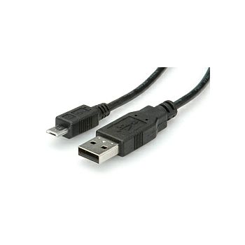 Roline USB2.0 kabel TIP A(M) na Micro B(M), 3.0m, crni