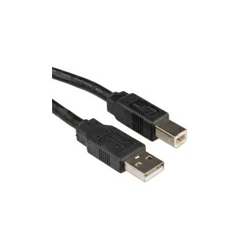 Roline USB2.0 kabel TIP A-B M/M, 0.8m, crni